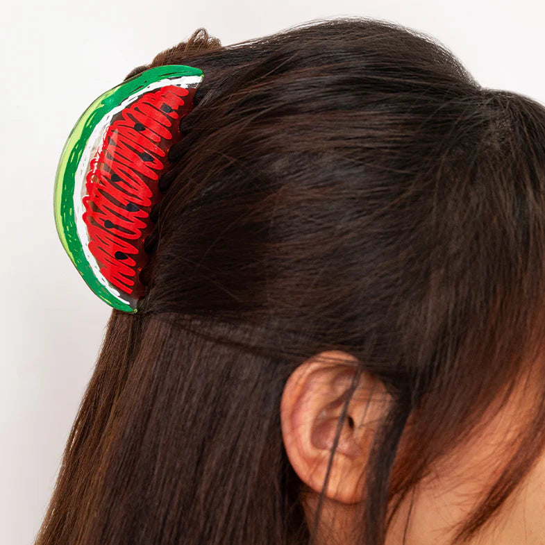 Large Watermelon Fruit Hair Claw