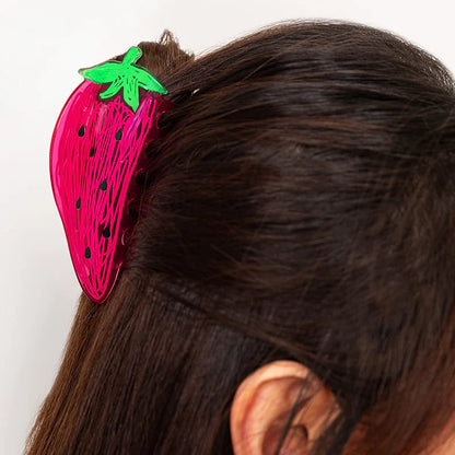 Strawberry Fruit Hair Claw