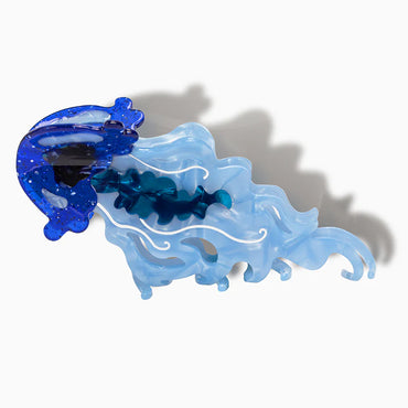 Blue Jellyfish Ocean Hair Claw