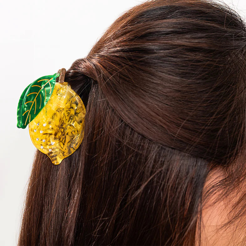 Lemon Fruits Hair Claw