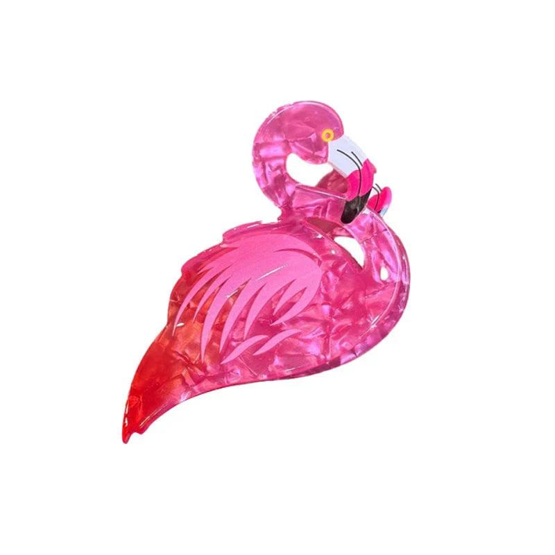 Flamingo Animals Hair Claw